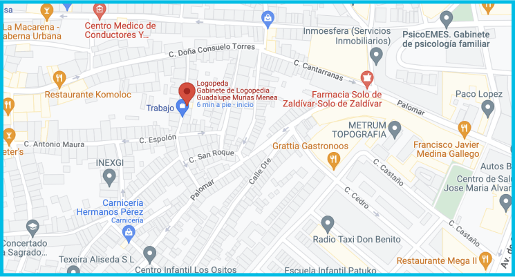 Rectangle 20 Mapa de ubicación del Gabinete de logopedia